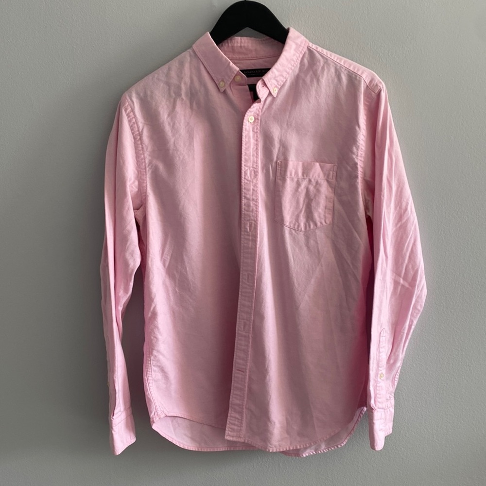 Worn once Banana Republic Pink Dress Shirt